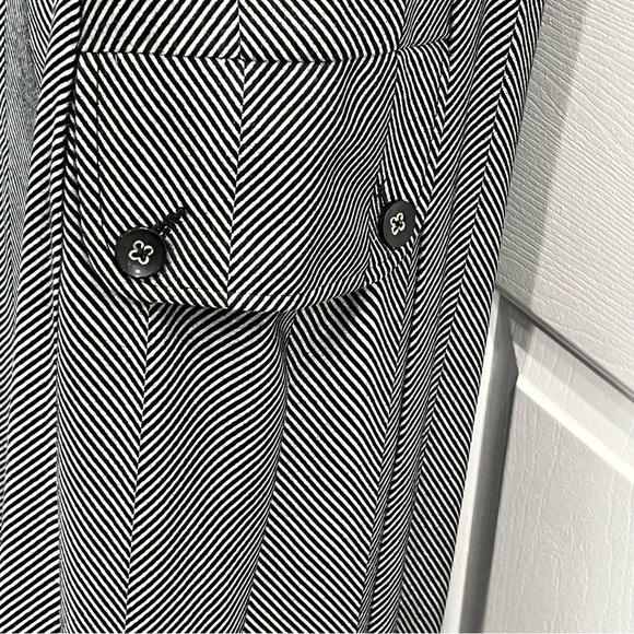 Anthropologie Cartonnier Oxford Jumpsuit Black Gray V Neck Size Small New - Picture 9 of 14